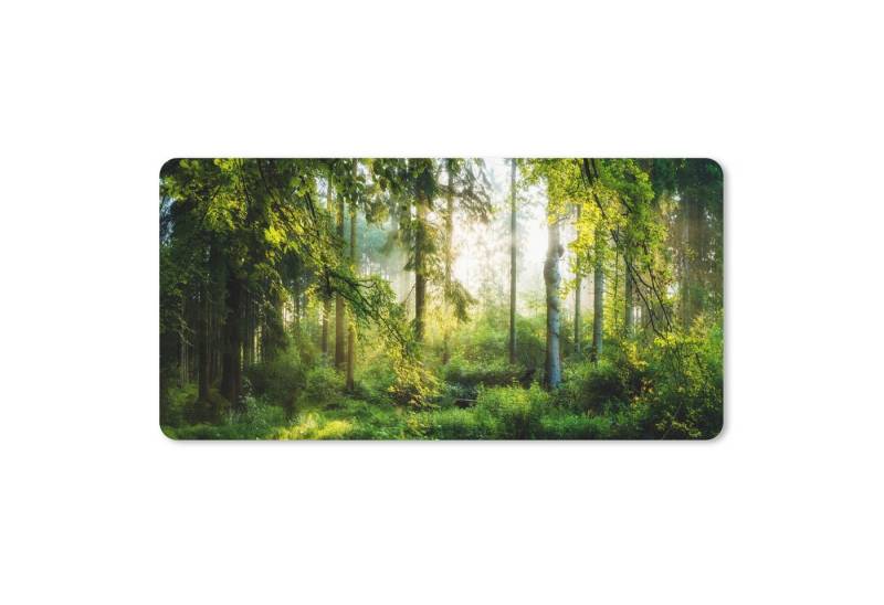 MuchoWow Mauspad Wald - Sonne - Bäume (1-St), Mousepad mit Rutschfester Unterseite, Mausunterlage, Gaming, 60x30 cm von MuchoWow
