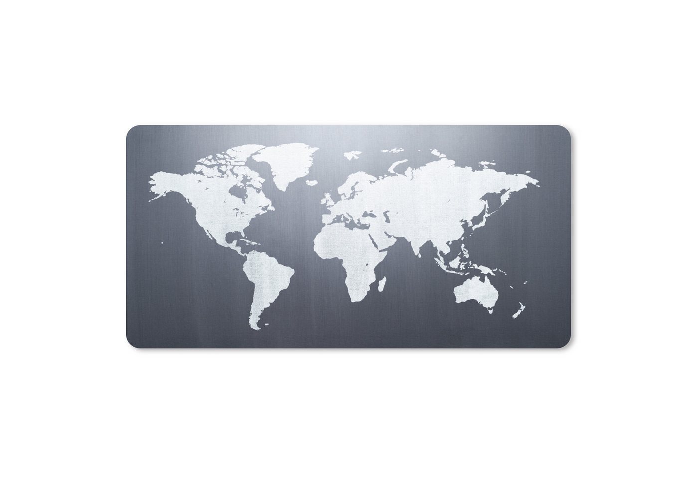 MuchoWow Mauspad Weltkarte - Einfach - Schwarz - Weiß (1-St), Mousepad mit Rutschfester Unterseite, Mausunterlage, Gaming, 60x30 cm von MuchoWow