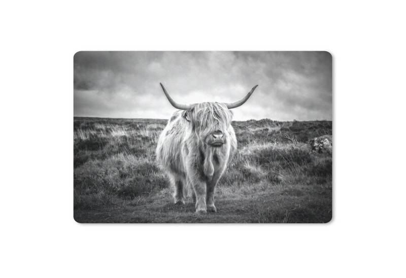 MuchoWow Mauspad Schottischer Hochländer - Tiere - Wolken - Kuh - Natur von MuchoWow