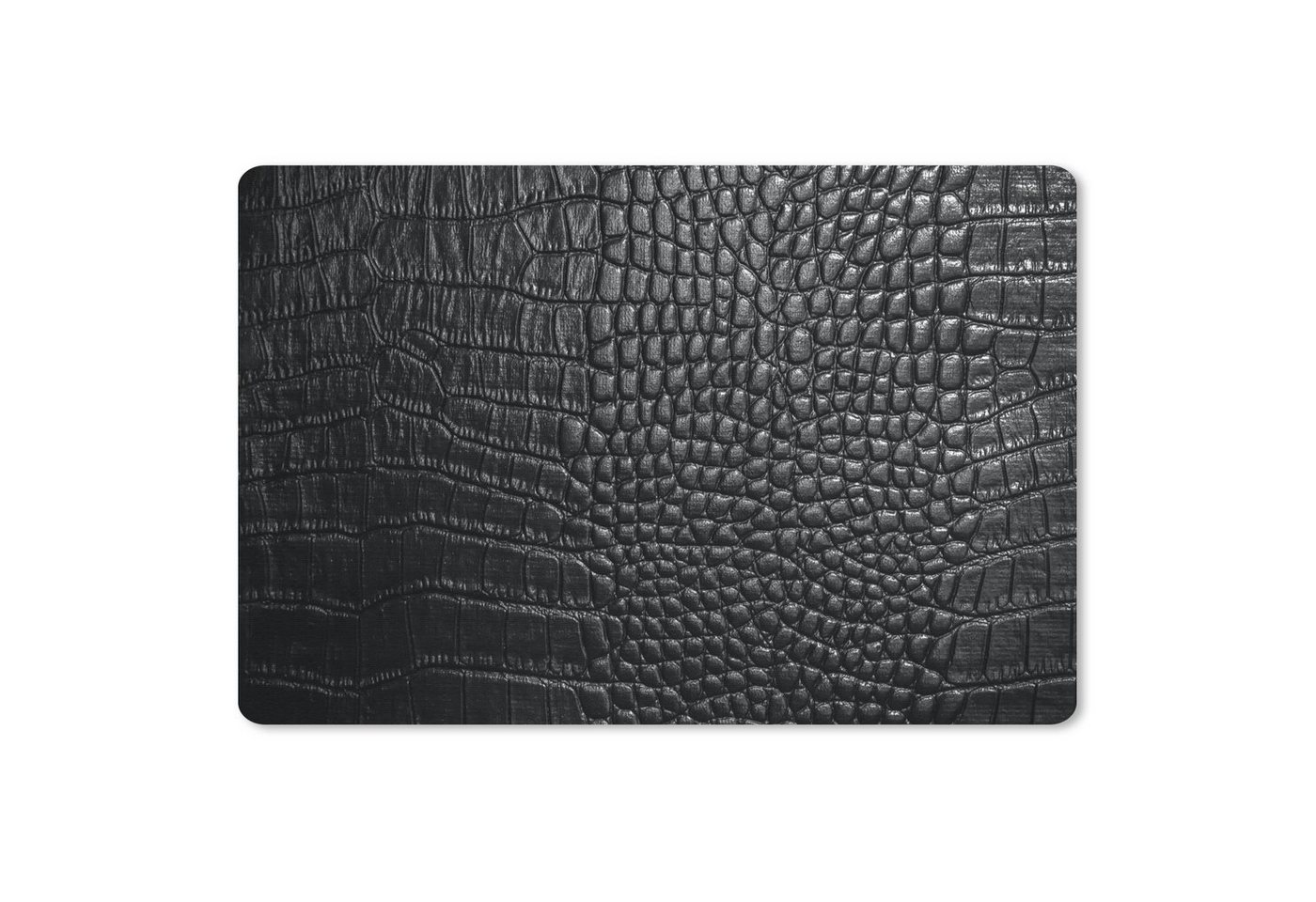 MuchoWow Mauspad Leder - Textur - Schwarz - Grau MuchoWow Mauspad Leder - Textur - Schwarz - Grau von MuchoWow