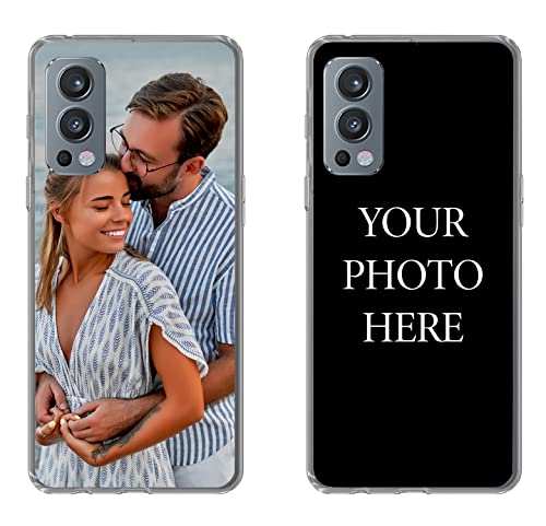 MuchoWow OnePlus Nord 2 5G Hülle Personalisiert Personalisierte Handyhülle OnePlus Case Handyhülle selber gestalten Handyhülle personalisiert Handyhülle Foto selbst gestalten Schutzhülle OnePlus von MuchoWow