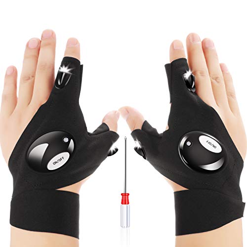 1 Paar von 2 LED Taschenlampen Handschuhe als Weihnachten Geschenk Outdoor Angel Handschuhe und Schraubendreher für Reparieren und Arbeiten Männer/Frauen Werkzeuge Gadgets für Handwerker 1 Paar von 2 LED Taschenlampen Handschuhe als Weihnachten Geschenk Outdoor Angel Handschuhe und Schraubendreher für Reparieren und Arbeiten Männer/Frauen Werkzeuge Gadgets für Handwerker von Mudder
