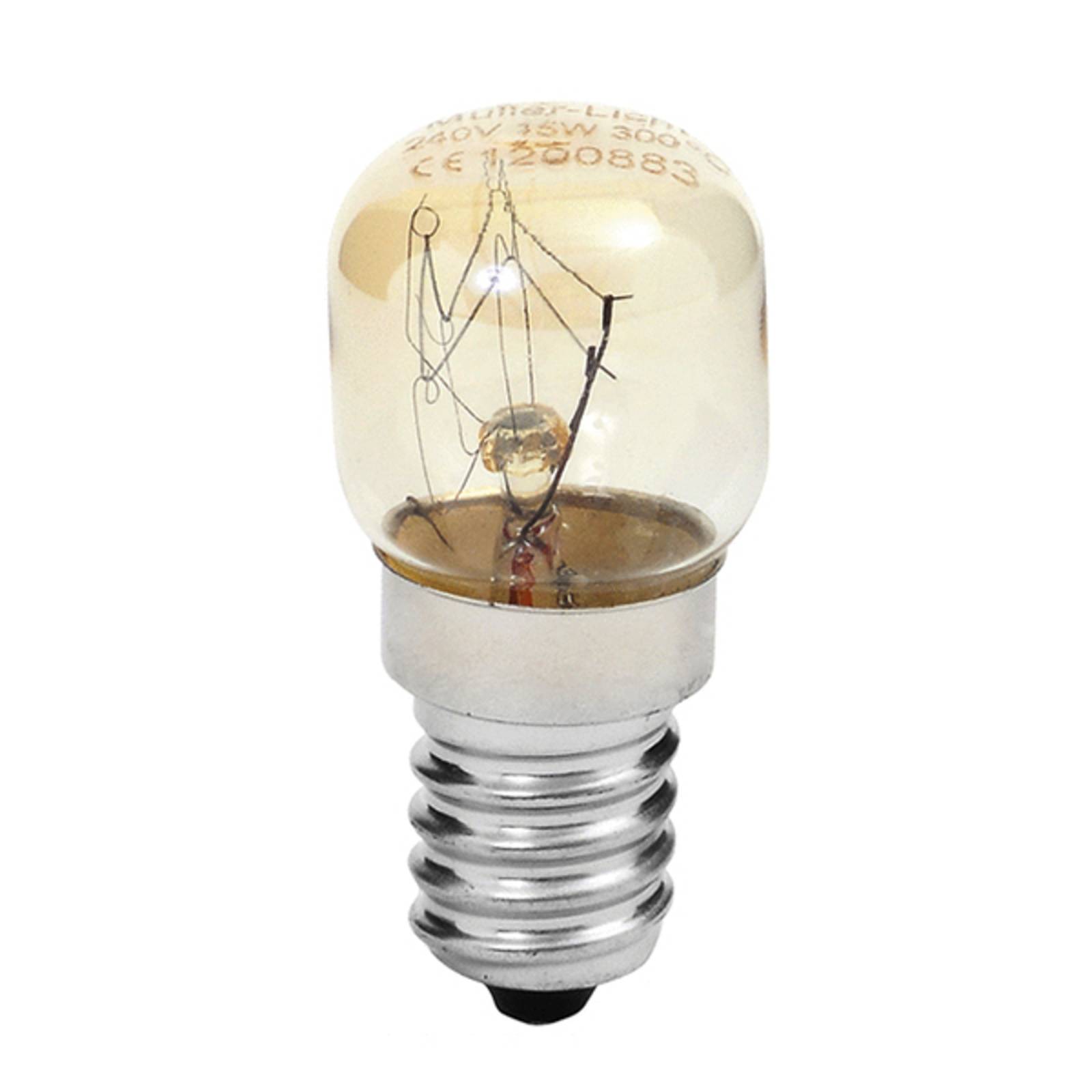 E14 15W Backofenlampe, warmweiß, klar E14 15W Backofenlampe, warmweiß, klar von Müller-Licht