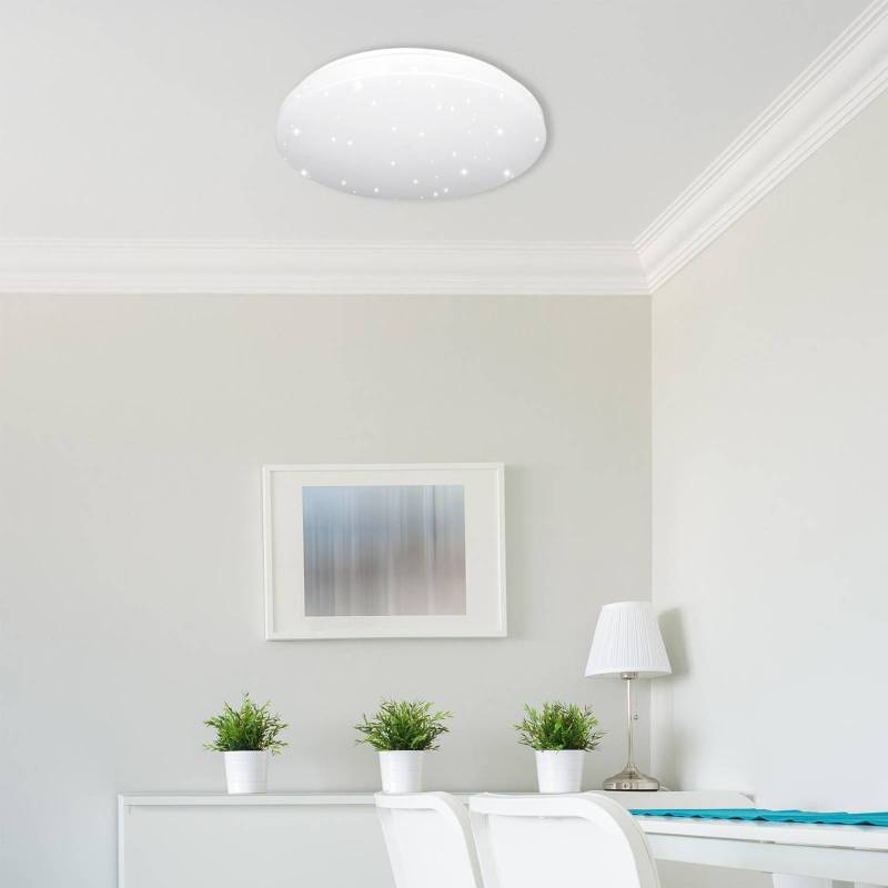 LED-Deckenleuchte Reva Star, Ø 50 cm, weiß, Kunststoff von Müller-Licht