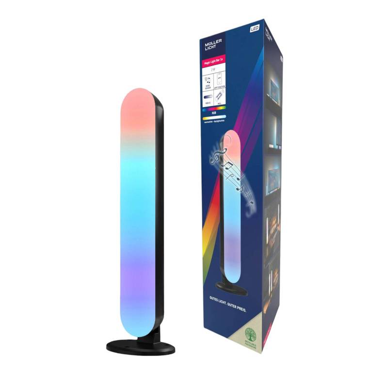 LED-Tischleuchte LED Light Bar, schwarz, RGBW Kunststoff von Müller-Licht