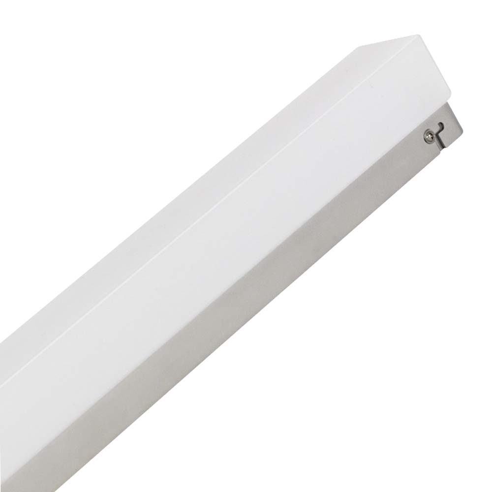 LED Wandleuchte, 10W, 750lm, 3000K, 60cm, warmweiß, silber von Müller Licht