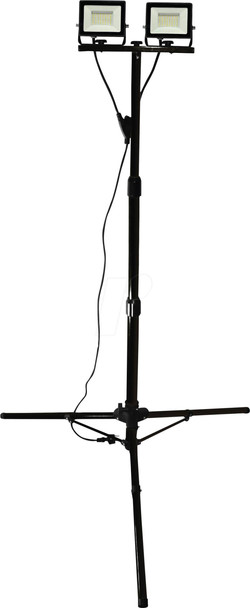 MLI 21600058 - LED-Baustrahler Boston, 2x 30 W, 3380 lm, 4000 K, IP65, Tripod von Müller Licht