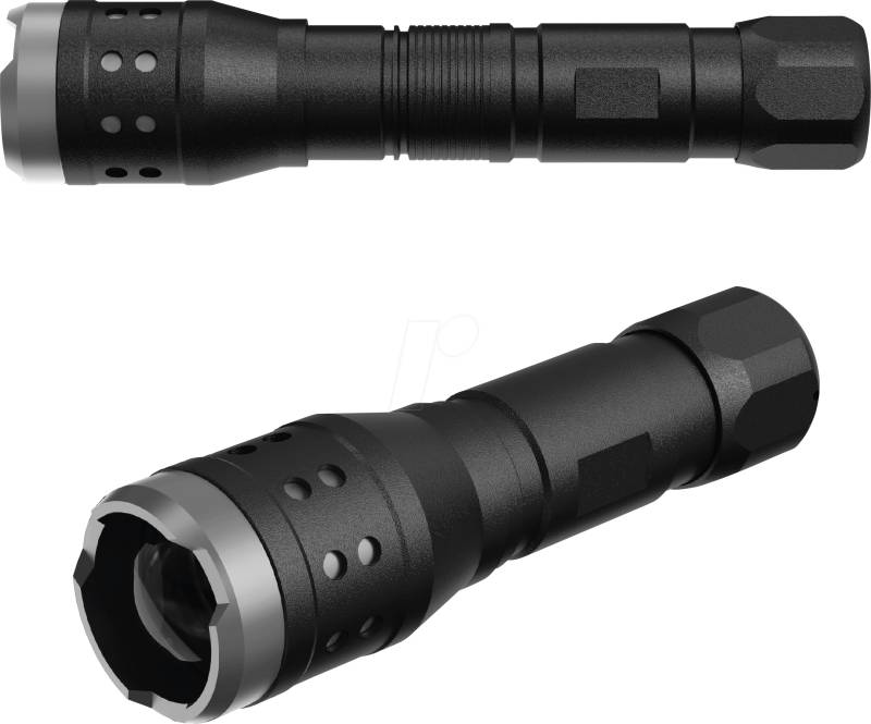 MLI 27700075 - LED-Taschenlampe, 300 lm, schwarz, 3x AAA von Müller Licht