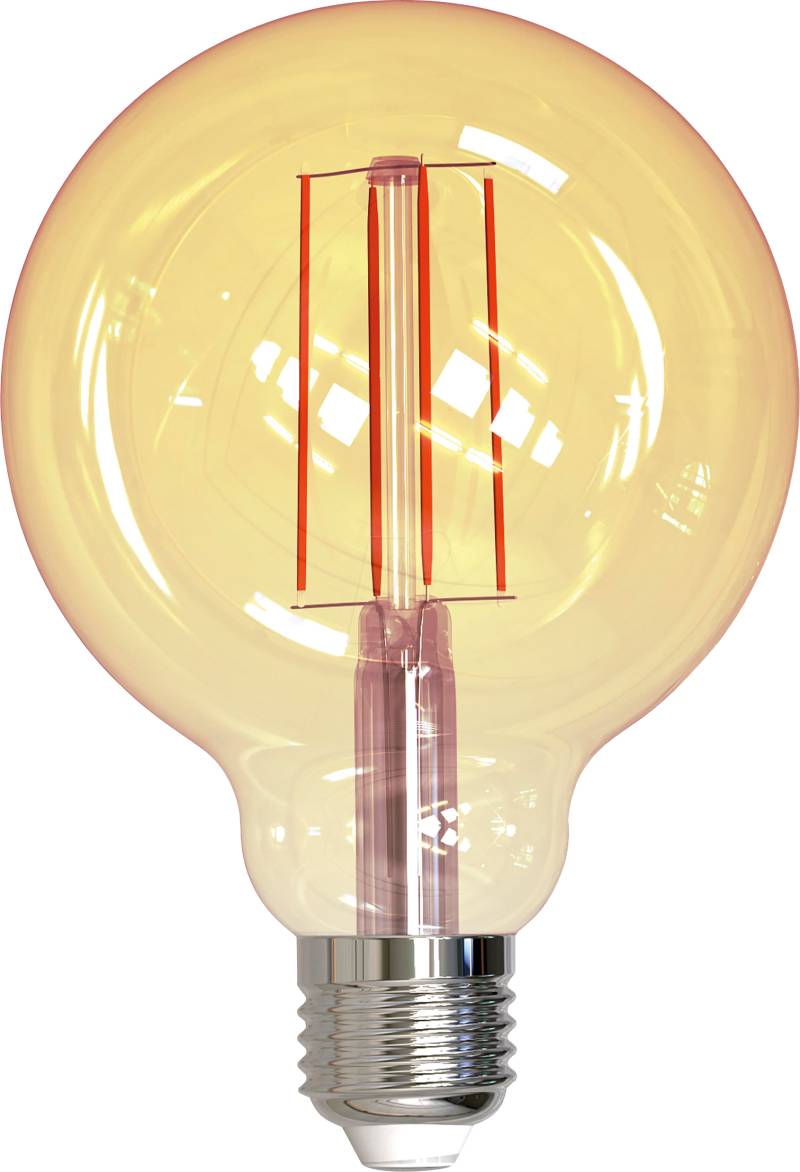 MLI 401078 - LED-Filamentlampe E27, 9 W, 850 lm, 2000 K, dimmbar, gold von Müller Licht