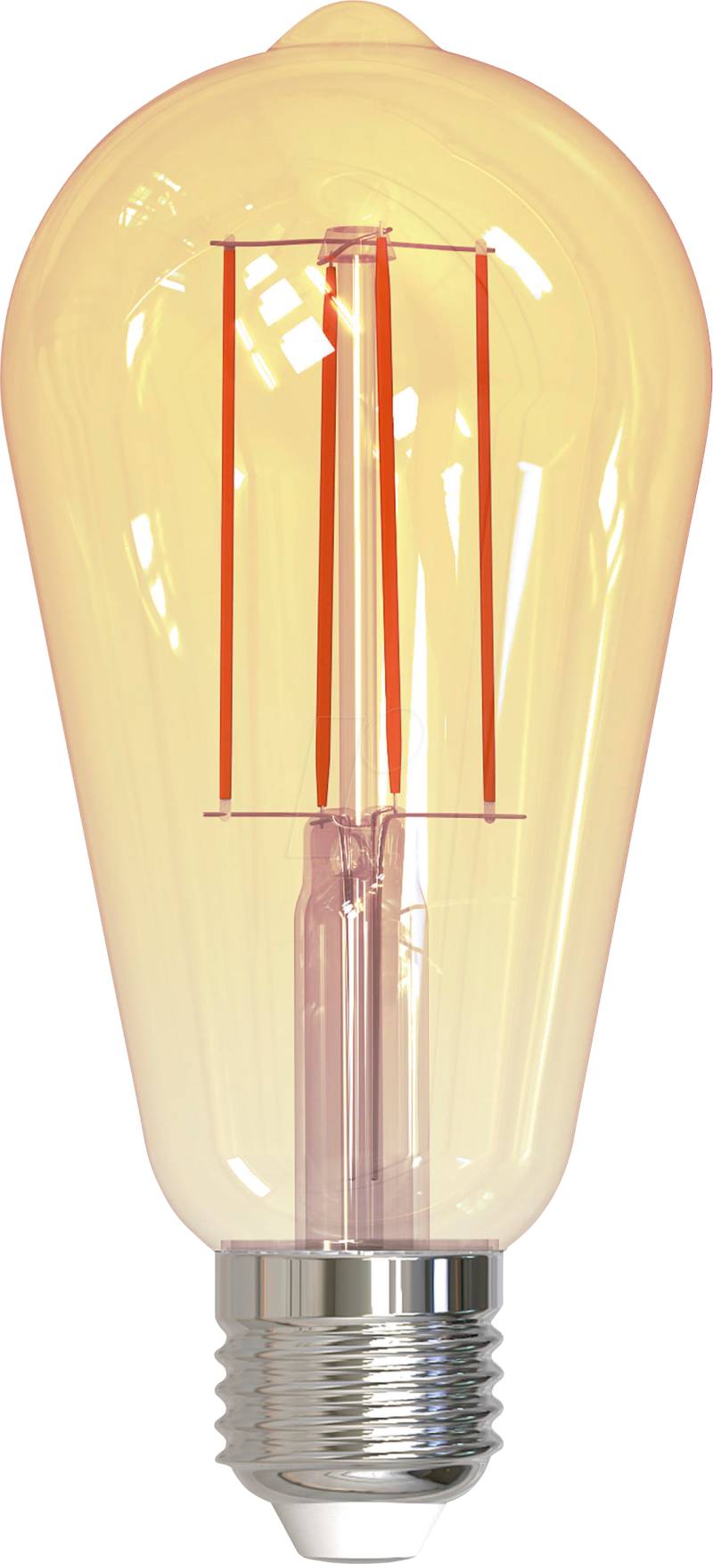 MLI 401080 - LED-Filamentlampe E27, 7 W, 650 lm, 2000 K, dimmbar, gold von Müller Licht