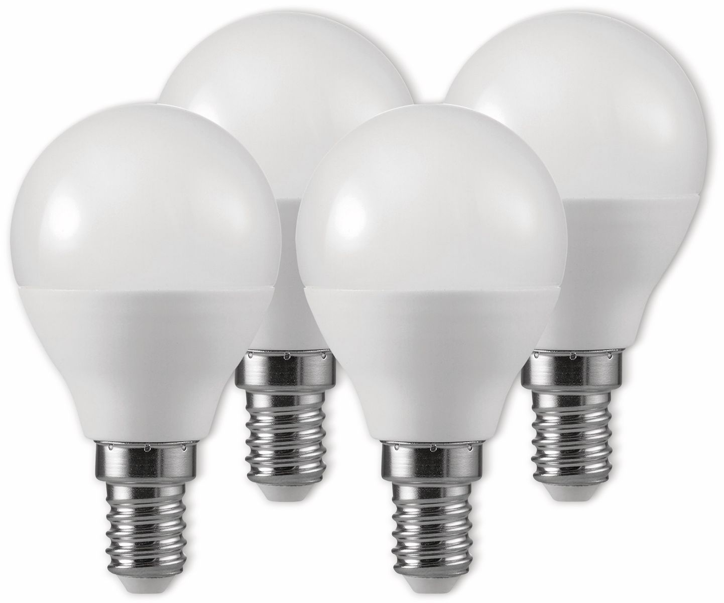 MÜLLER-LICHT LED-Lampe, Tropfenform, 400259, E14, EEK: F, 4,5W, 470 lm, 2700 K, matt, 4 Stück von Müller-Licht