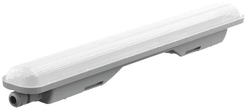 Müller-Licht Aquaprofi 60 Feuchtraum-Wannenleuchte LED LED 18W Neutralweiß Grau (matt), Weiß von Müller-Licht