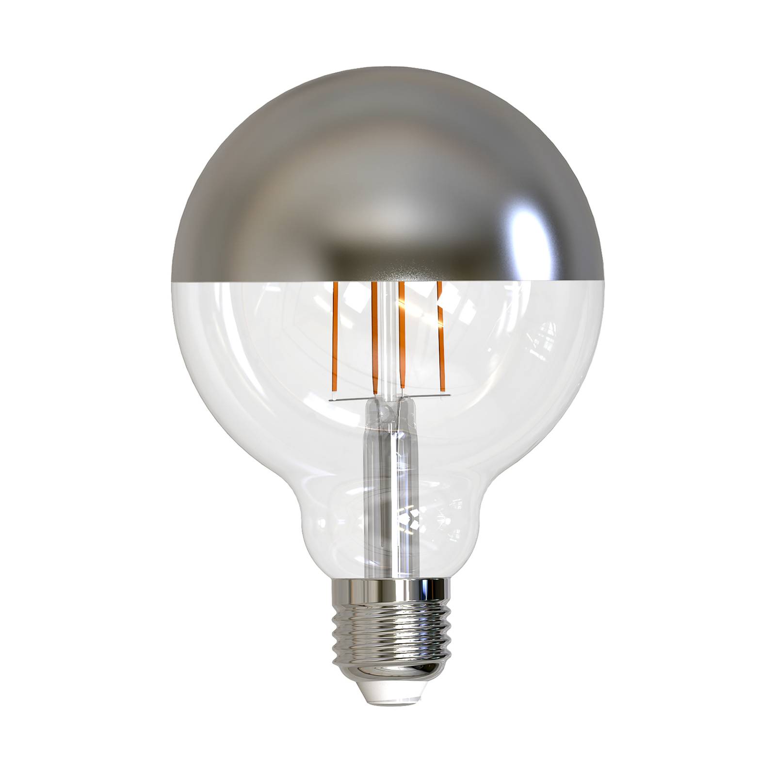 Müller Licht LED-Globe E27 9W 927 Kopfspiegel silb Müller Licht LED-Globe E27 9W 927 Kopfspiegel silb von Müller-Licht