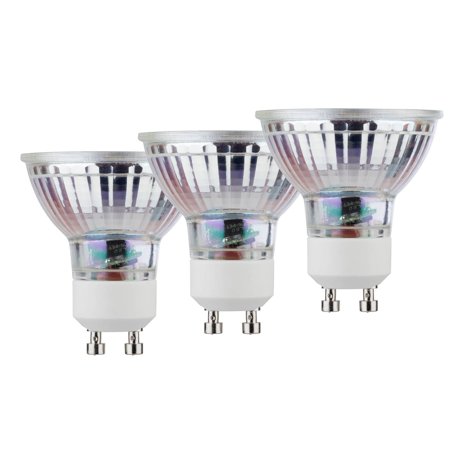 Müller Licht LED-Reflektor, 3er-Set GU10 4,5 W 2.700 K klar von Müller-Licht