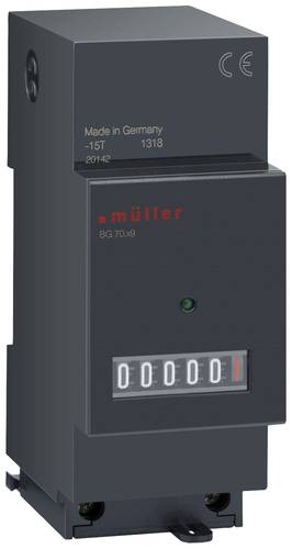 Müller BG 70.29 12-48V DC Betriebsstundenzähler Rollenzählwerk von Müller
