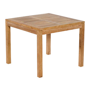 Müsing Gartentisch Sunny Smart Wellington teakfarben rechteckig 90,0 x 90,0 x 75,0 cm von Müsing