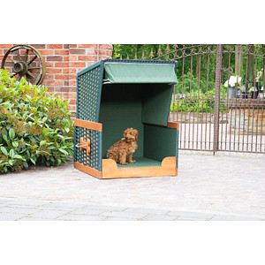 Müsing Hundesofa Strandkorb grün 82,0 x 83,0 x 109,0 cm von Müsing