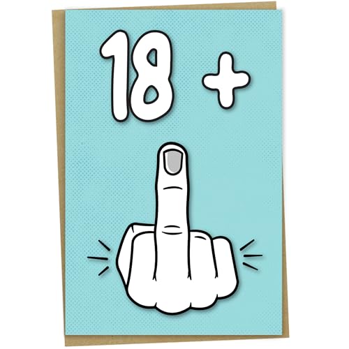 19. Geburtstagskarte 18+1, lustige Geburtstagskarte für 19 Jahre alte Frauen oder Männer, von Mug Monster