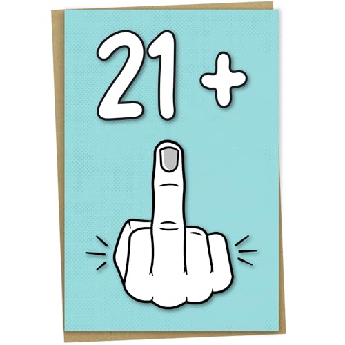 22. Geburtstagskarte 21+1, lustige Geburtstagskarte für 22 Jahre alte Frauen oder Männer, von Mug Monster