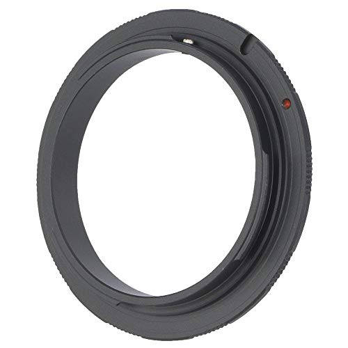 Mugast Makro-Fotografie Reverse Lens Adapter, 52 mm, 55 mm, 58 mm langlebige Aluminiumlegierung Makro-Aufnahme Reverse Adapter Ring für Canon EOS Mount DSLR-Kamera(52 MM) von Mugast