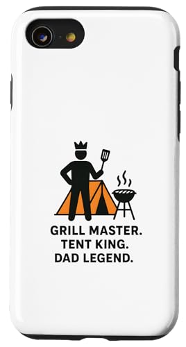 Grill Master Zelt King Dad Legend | Vatertag Camping Hülle für iPhone SE (2020) / 7 / 8 von Mugen Fabrics