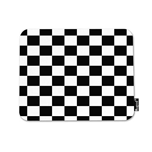 Mugod Mauspad mit Schachbrettmuster, geometrisches Karomuster, schwarz-weiß, rutschfeste Gummiunterseite, Mauspad für Computer, Laptop, PC, Gaming, Arbeit, Büro und Zuhause, 24,1 x 20,1 cm Mugod Mauspad mit Schachbrettmuster, geometrisches Karomuster, schwarz-weiß, rutschfeste Gummiunterseite, Mauspad für Computer, Laptop, PC, Gaming, Arbeit, Büro und Zuhause, 24,1 x 20,1 cm von Mugod