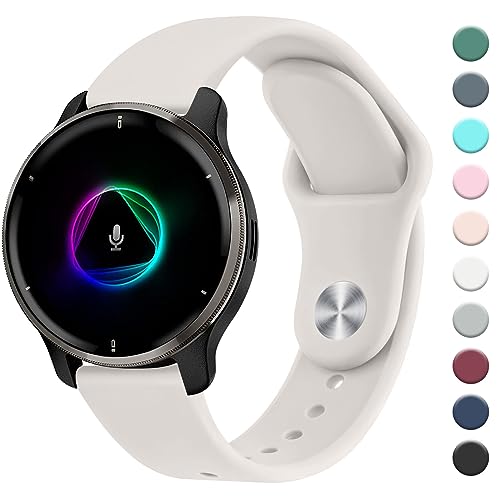 Mugust Armband für Garmin Venu/Venu 2 Plus/Venu Sq/Venu Sq 2 Music für Damen Herren, 20mm Silikon Armbänder Classic Sport Ersatz Uhrenarmband für Garmin Venu Sq 2 Armband, Sternenlicht Mugust Armband für Garmin Venu/Venu 2 Plus/Venu Sq/Venu Sq 2 Music für Damen Herren, 20mm Silikon Armbänder Classic Sport Ersatz Uhrenarmband für Garmin Venu Sq 2 Armband, Sternenlicht von Mugust