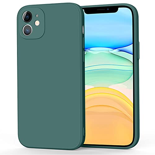 Mugust Handyhülle für iPhone 11 Hülle, Ultradünne Weiche Flüssigsilikon Hülle, Vollständige Schutzhülle Handyhülle für iPhone 11 (Dunkelgrün) von Mugust