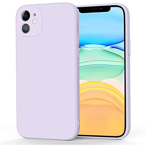 Mugust Handyhülle für iPhone 11 Hülle, Ultradünne Weiche Flüssigsilikon Hülle, Vollständige Schutzhülle Handyhülle für iPhone 11 (Helles Lila) von Mugust