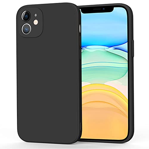 Mugust Handyhülle für iPhone 11 Hülle, Ultradünne Weiche Flüssigsilikon Hülle, Vollständige Schutzhülle Handyhülle für iPhone 11 (Schwarz) von Mugust