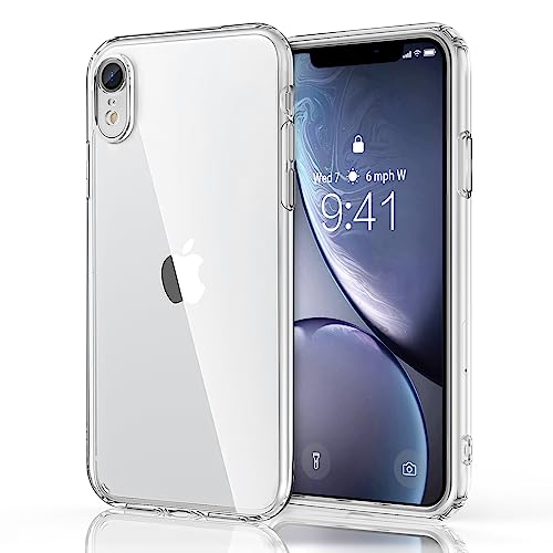Mugust Hülle für iPhone XR Handyhülle, Silikon Nicht Vergilbend Transparent Stoßfeste Schutzhülle Case Cover, Dünn Durchsichtig Handyhülle für iPhone XR 6,1 Zoll (Transparent) von Mugust
