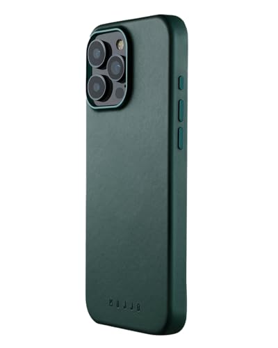 Mujjo Lederhülle – passend für iPhone 16 Pro Max – MagSafe-kompatibel – hochwertiges europäisches Leder – verbesserter Handy- und Kameraobjektivschutz – hergestellt aus recyceltem Material – schlankes von Mujjo