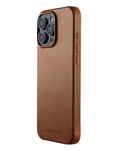 Mujjo Leather Case iPhone 16 Pro Max Braun von Mujjo