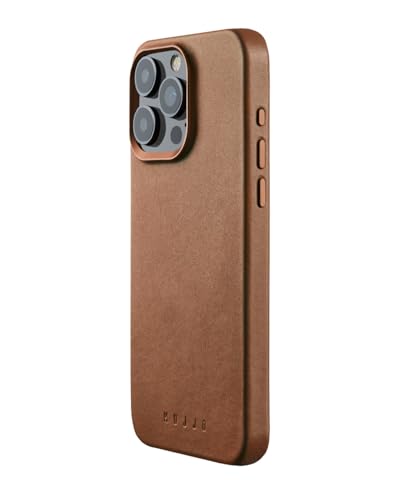 Mujjo Leder-Handyhülle, passend für iPhone 15 Pro Max, MagSafe-kompatibel, hochwertiges europäisches Leder, verbesserter Handy- und Kameraobjektivschutz, hergestellt aus recycelten Materialien, Mujjo Leder-Handyhülle, passend für iPhone 15 Pro Max, MagSafe-kompatibel, hochwertiges europäisches Leder, verbesserter Handy- und Kameraobjektivschutz, hergestellt aus recycelten Materialien, von Mujjo