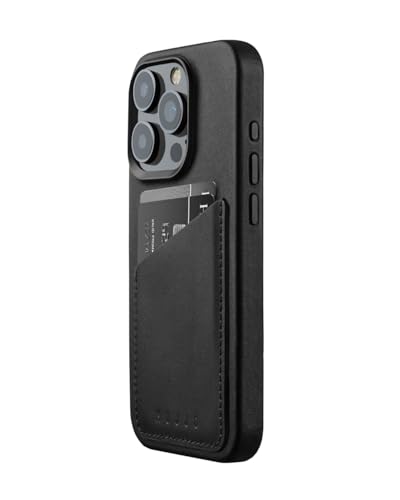 Mujjo Lederhülle Wallet iPhone 15 Pro schwarz Mujjo Lederhülle Wallet iPhone 15 Pro schwarz von Mujjo