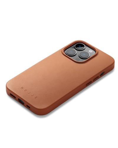 Mujjo Lederhülle für iPhone 14 Pro Max | MagSafe-Hülle | Apple iPhone 14 Pro Max MagSafe Hülle für iPhone 14 Pro Max aus Leder mit MagSafe, Hülle für Apple iPhone 14 Pro Max von Mujjo