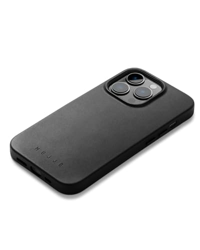 Mujjo Lederhülle für iPhone 14 Pro Max | MagSafe-Hülle | Apple iPhone 14 Pro Max MagSafe Hülle für iPhone 14 Pro Max aus Leder mit MagSafe, Hülle für Apple iPhone 14 Pro Max von Mujjo