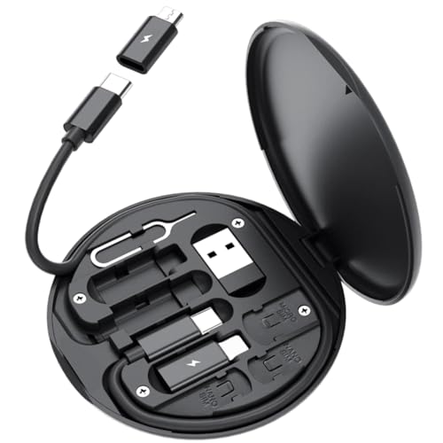 Mukudlt 60-W-Typ-C-Zu-USB-Zu-Schnellladeadapter-Kit Aus Kunststoff, Multifunktional, Passend für Mobiltelefone 14 13 12 Pro OTG-Konverter, Multi-Aufbewahrungsbox von Mukudlt
