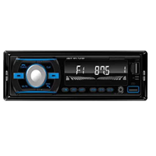 Mukudlt Auto Bunte Lichter Radio Ersatz Zubehör Autoradio Stereo Receiver FM Aux 12V In-Dash 1Din Bluetooth MP3 Multimedia Player von Mukudlt