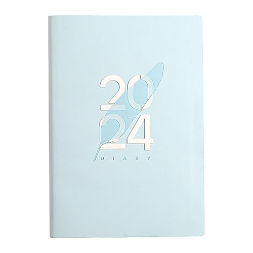 Mukudlt Tagebuch 2024, A5, Tagebuch, A5, Tagesplaner, Notizbuch für, Geburtstagsgeschenk, Tagebücher für 2024, Blau, Langlebig von Mukudlt