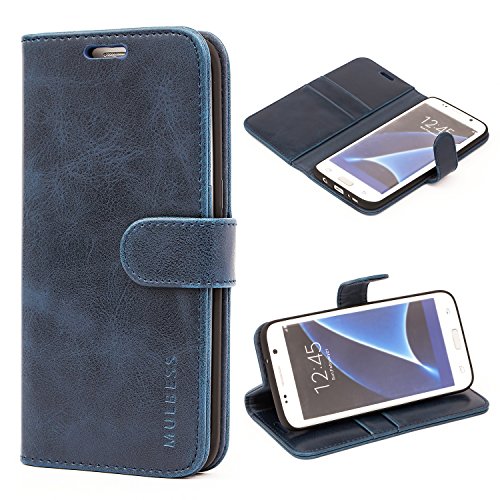 Mulbess Handy-Hülle für Samsung Galaxy S7 Edge Schutzhülle, Magnet Handyhülle Leder, Flip Wallet Cover, Kartensteckplatz, Vintage Dunkel Blau Mulbess Handy-Hülle für Samsung Galaxy S7 Edge Schutzhülle, Magnet Handyhülle Leder, Flip Wallet Cover, Kartensteckplatz, Vintage Dunkel Blau von Mulbess