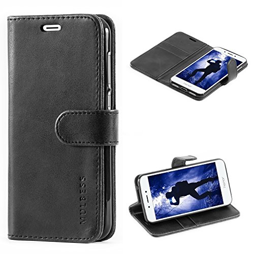 Mulbess Handyhülle für Huawei Honor 6a Hülle Leder, Honor 6a Handy Hüllen, Vintage Flip Handytasche Schutzhülle für Huawei Honor 6a Case, Schwarz Mulbess Handyhülle für Huawei Honor 6a Hülle Leder, Honor 6a Handy Hüllen, Vintage Flip Handytasche Schutzhülle für Huawei Honor 6a Case, Schwarz von Mulbess