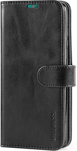 Mulbess Handyhülle für Huawei P Smart Z - Vintage Flip Leder Schutzhülle, Schwarz von Mulbess