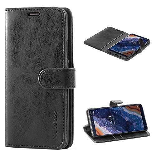 Mulbess Handyhülle für Nokia 9 PuerView Hülle Leder, Nokia 9 PuerView Handytasche, Vintage Flip Schutzhülle für Nokia 9 PuerView Case, Schwarz Mulbess Handyhülle für Nokia 9 PuerView Hülle Leder, Nokia 9 PuerView Handytasche, Vintage Flip Schutzhülle für Nokia 9 PuerView Case, Schwarz von Mulbess