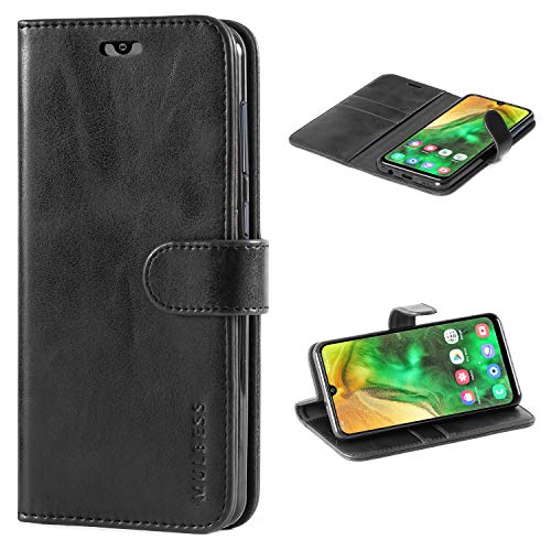 Mulbess Handyhülle für Samsung Galaxy A50 Hülle Leder, Samsung Galaxy A50 Handy Hüllen, Vintage Flip Handytasche Schutzhülle für Samsung Galaxy A50 / A50s / A30s Case, Schwarz Mulbess Handyhülle für Samsung Galaxy A50 Hülle Leder, Samsung Galaxy A50 Handy Hüllen, Vintage Flip Handytasche Schutzhülle für Samsung Galaxy A50 / A50s / A30s Case, Schwarz von Mulbess