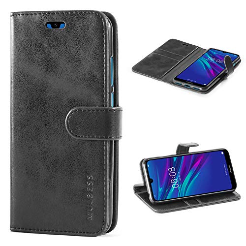 Mulbess Hülle für Huawei Y6 2019 / Honor 8A Handyhülle, Flipcase mit Stand Funktion, TPU Stoßfeste, Etui Karten Schutzhülle, Vintage Schwarz Mulbess Hülle für Huawei Y6 2019 / Honor 8A Handyhülle, Flipcase mit Stand Funktion, TPU Stoßfeste, Etui Karten Schutzhülle, Vintage Schwarz von Mulbess