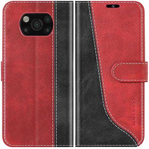 Mulbess für Xiaomi Poco X3 Pro / X3 NFC 5G Hülle, Handyülle Leder mit Kartenfach, Klapphülle mit Magnetverschluss, Flip Case Etui Handytasche Schutzhülle, Stilvoll Wein Rot Mulbess für Xiaomi Poco X3 Pro / X3 NFC 5G Hülle, Handyülle Leder mit Kartenfach, Klapphülle mit Magnetverschluss, Flip Case Etui Handytasche Schutzhülle, Stilvoll Wein Rot von Mulbess