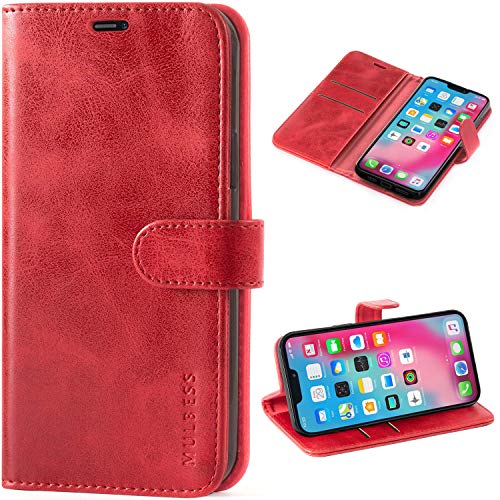 Mulbess Ledertasche für iPhone 12 / iPhone 12 Pro Hülle Klappbar, Handy-Hülle mit Magnetverschluss Schutz Case, Kartenhalterung, Vintage Wein Rot Mulbess Ledertasche für iPhone 12 / iPhone 12 Pro Hülle Klappbar, Handy-Hülle mit Magnetverschluss Schutz Case, Kartenhalterung, Vintage Wein Rot von Mulbess