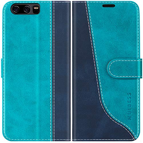 Mulbess Schutzhülle für Huawei P10 Hülle, PU Leder Handytasche mit Kartenfächern, Flip Smart Cover, Magnetische Handyhülle, Stilvoll Mint Blau Mulbess Schutzhülle für Huawei P10 Hülle, PU Leder Handytasche mit Kartenfächern, Flip Smart Cover, Magnetische Handyhülle, Stilvoll Mint Blau von Mulbess