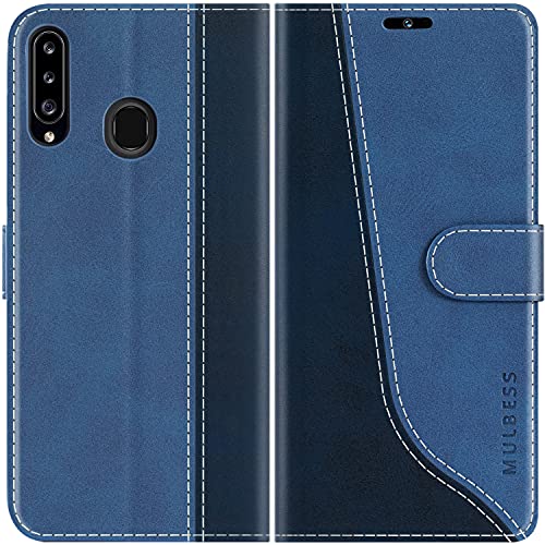 Mulbess für Samsung Galaxy A20S Hülle, Handyülle Leder mit Kartenfach, Klapphülle mit Magnetverschluss, Flip Case Etui Handytasche Schutzhülle, Stilvoll Diamant Blau Mulbess für Samsung Galaxy A20S Hülle, Handyülle Leder mit Kartenfach, Klapphülle mit Magnetverschluss, Flip Case Etui Handytasche Schutzhülle, Stilvoll Diamant Blau von Mulbess